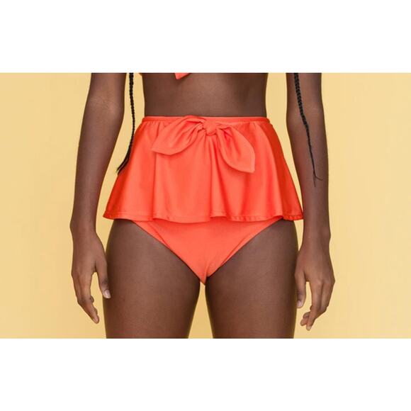 Samantha Pleet Womens Size XS Promise Bikini Bottom Clementine Orange NEW - Picture 6 of 6